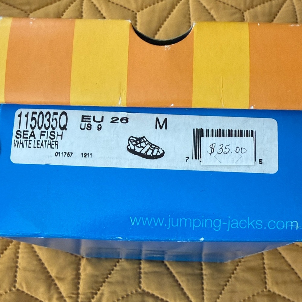 Jumping Jacks White Leather Kids Shoes